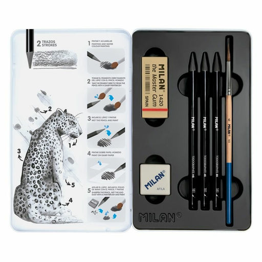 EAN 8411574095132 - Milan Todographite Lápiz de grafito Caja metálica imagen 2
