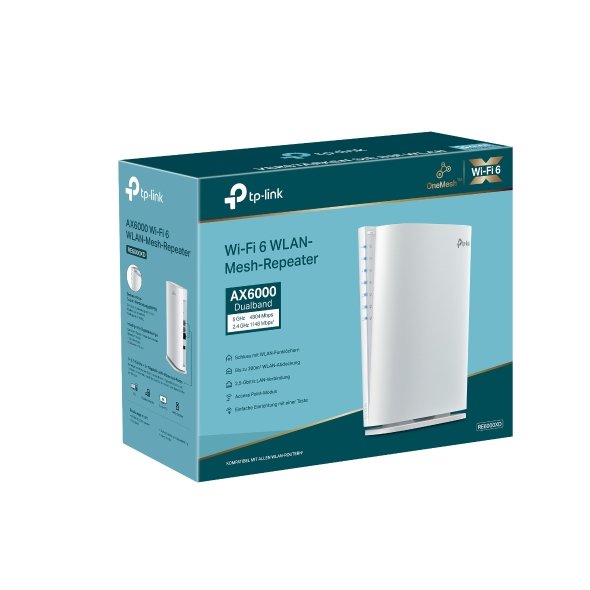 EAN 4897098686836 - TP-Link AX6000 Mesh Wi-Fi 6 amplificador de señal Wi-fi imagen 5