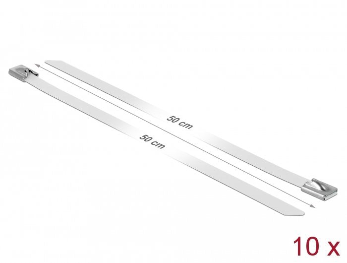 EAN 4043619188246 - DeLOCK 18824 presilla Acero Blanco 10 pieza(s) imagen 1
