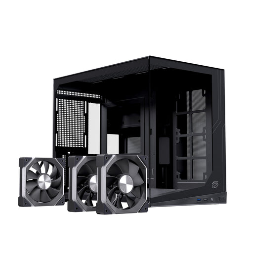 EAN 6977277360936 - Einarex EXCS-SM-300R-B carcasa de ordenador Mini Tower Negro imagen 2