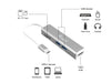 EAN 4015867225660 - Equip 133480 base para portátil y replicador de puertos USB 3.2 Gen 1 (3.1 Gen 1) Type-C Plata imagen 3