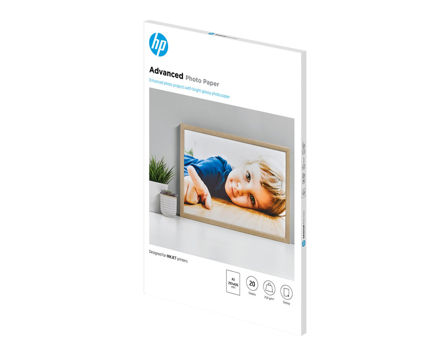EAN 0882780349650 - HP Advanced Glossy Photo Paper-20 sht/A3/297 x 420 mm De alto brillo imagen 6