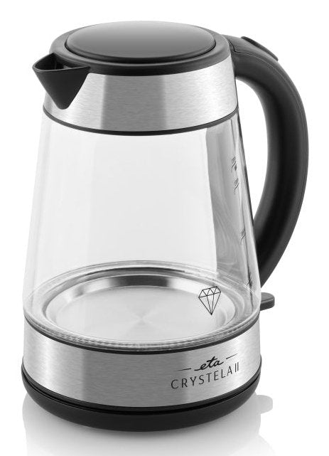 EAN 8590393335381 - Eta Crystela II tetera eléctrica 1,7 L 2200 W Negro, Acero inoxidable, Transparente imagen 2