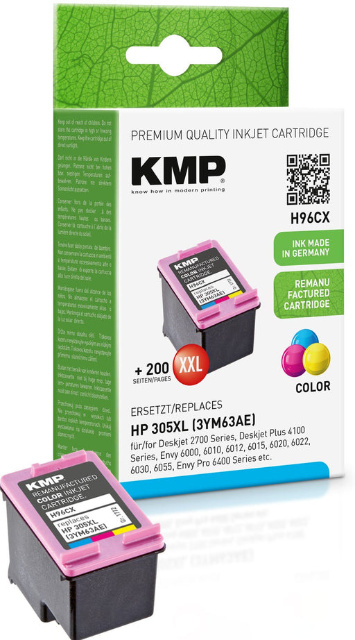 EAN 4011324000160 - KMP SINGLEPACK H96CX cartucho de tinta 1 pieza(s) Compatible Alto rendimiento (XL) Cian, Magenta, Amarill imagen 1