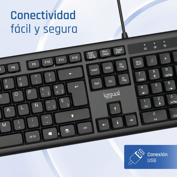 EAN 8435364320563 - iggual CK-OFFICE-105T teclado Hogar / Oficina QWERTY Español imagen 5