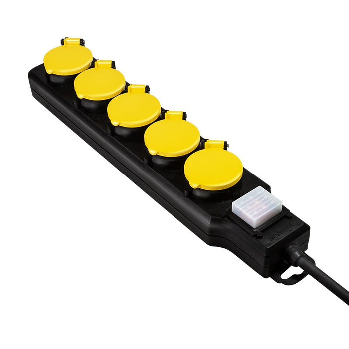 EAN 4052792060621 - LogiLink LPS255 base múltiple 1,5 m 5 salidas AC Exterior Negro, Amarillo imagen 3