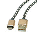 EAN 7630049612006 - ROLINE 11.02.8819 cable USB USB 2.0 0,8 m USB C Micro-USB B Negro, Oro imagen 4