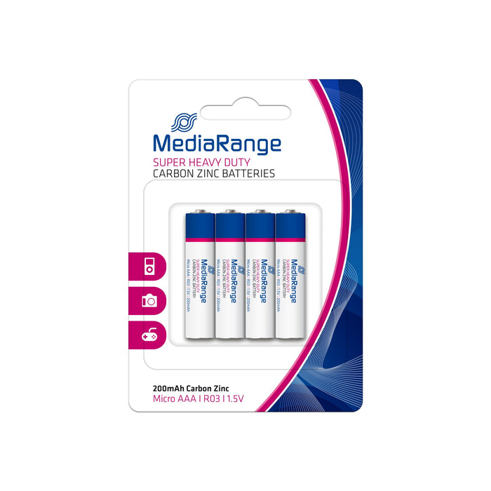 EAN 4260459610588 - MediaRange MRBAT141 pila doméstica Batería de un solo uso AAA Zinc-carbono imagen 1