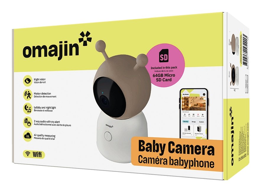 EAN 3700730532013 - omajin by Netatmo OBC-01-EU video-monitor para bebés Wi-Fi/Ethernet Beige, Negro, Blanco imagen 3