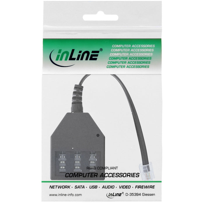 EAN 4043718103119 - InLine 69942A cable telefónico 0,1 m Negro imagen 2