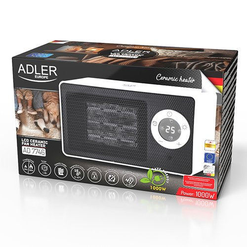 EAN 5905575900029 - Adler AD 7746 calefactor eléctrico Interior Blanco 1000 W Ventilador eléctrico imagen 6