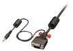 EAN 4002888372992 - Lindy 37299 adaptador de cable de vídeo 2 m VGA (D-Sub) + 3,5mm Negro, Rojo imagen 1