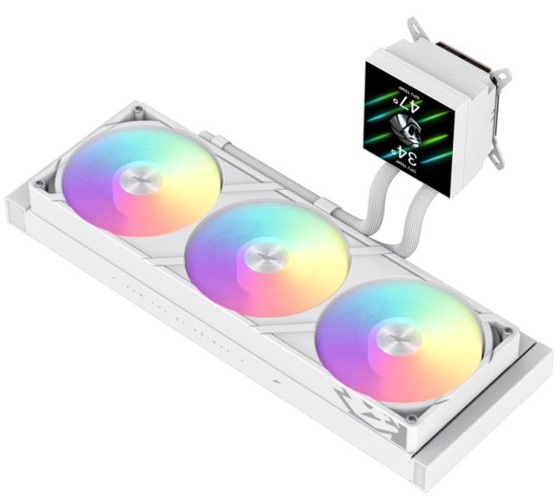 EAN 6931858754545 - GameMax Glacier 360 LCD WH Procesador Sistema de refrigeración líquida todo en uno 12 cm Blanco 1 pieza(s imagen 6
