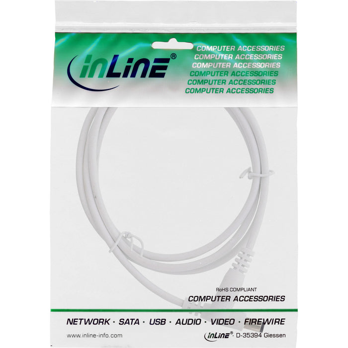 EAN 4043718297825 - InLine 26803E cable de transmisión Blanco 3 m Type A (5.5 mm, 2.1 mm) imagen 2