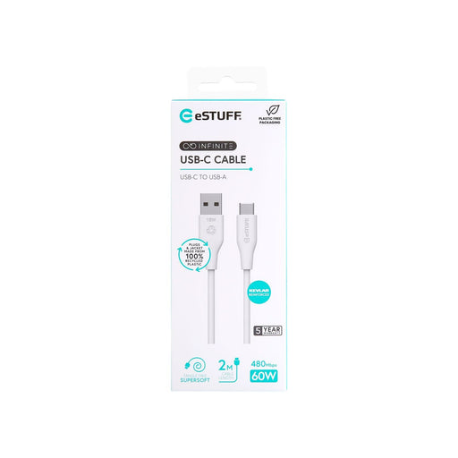 EAN 5715063042311 - eSTUFF ES605270 cable USB USB 2.0 2 m USB C USB A Blanco imagen 2