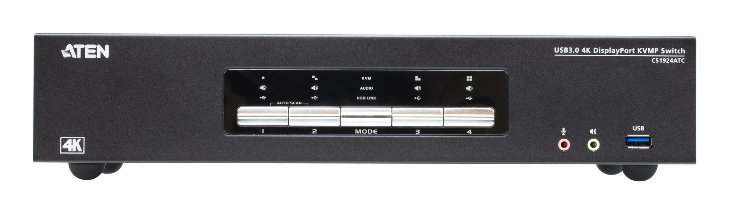 EAN 4710469343100 - ATEN CS1924ATC interruptor KVM Negro imagen 2