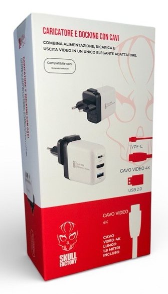 EAN 602561855718 - Skull Factory SF-ACC0105 cargador de dispositivo móvil Consola de juegos portátil Negro, Blanco Corriente  imagen 2