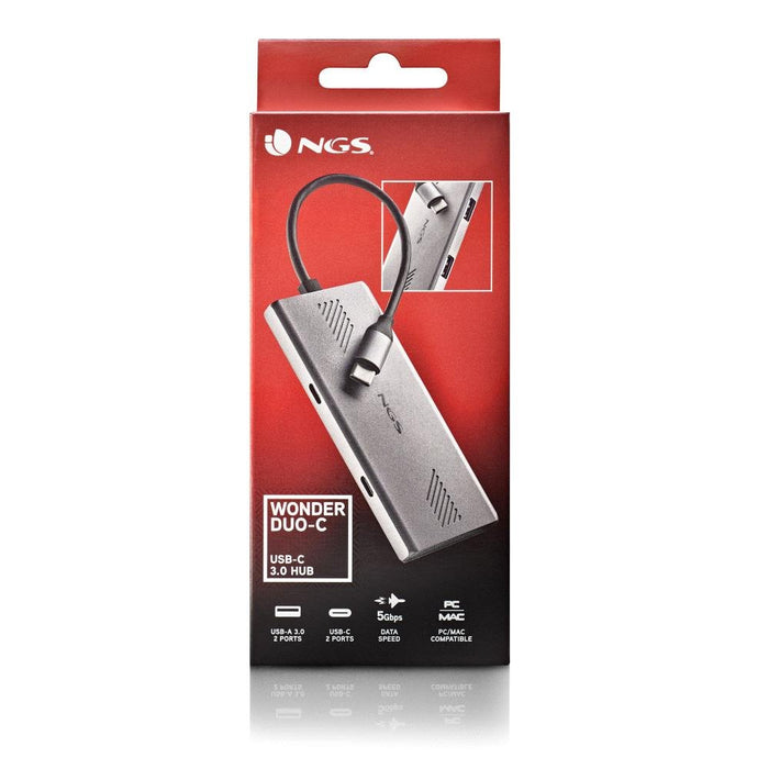 EAN 8435430624458 - NGS WONDERDUO-C USB Tipo C 5000 Mbit/s Plata imagen 7