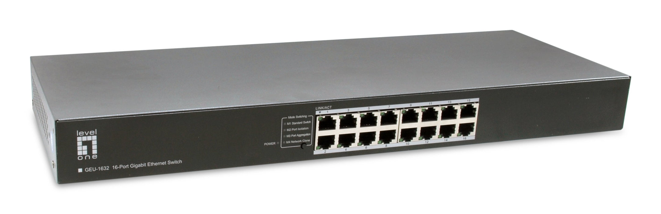 EAN 4015867241257 - LevelOne GEU-1632 No administrado Gigabit Ethernet (10/100/1000) 1U Gris imagen 2