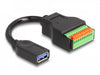 EAN 4043619662418 - DeLOCK 66241 cable USB USB 3.2 Gen 1 (3.1 Gen 1) 0,15 m USB A 10-pin terminal block Negro, Verde imagen 1