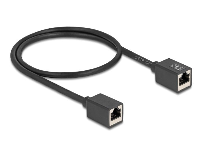 EAN 4043619903245 - DeLOCK 90324 cable de red Negro 0,5 m Cat6a S/FTP (S-STP) imagen 1
