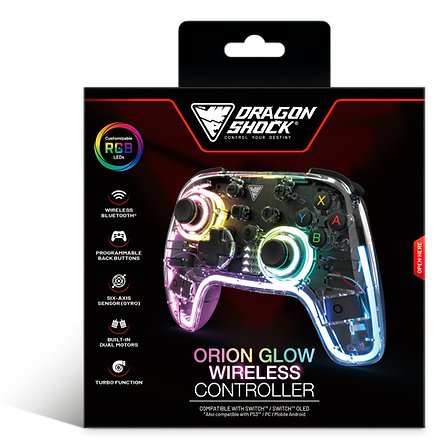 EAN 5425025593934 - Dragonshock Orion Glow Negro Bluetooth Gamepad Analógico/Digital Nintendo Switch imagen 5