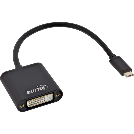 EAN 4043718271153 - InLine 64103B adaptador de cable de vídeo 0,2 m USB Tipo C DVI-D Negro imagen 1