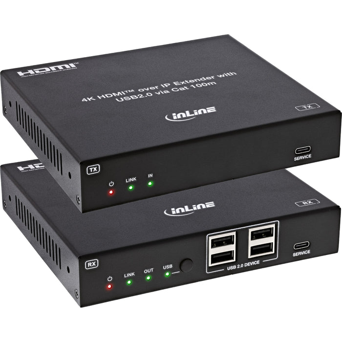 EAN 4043718348800 - InLine 57886G extensor KVM Transmisor y receptor imagen 1