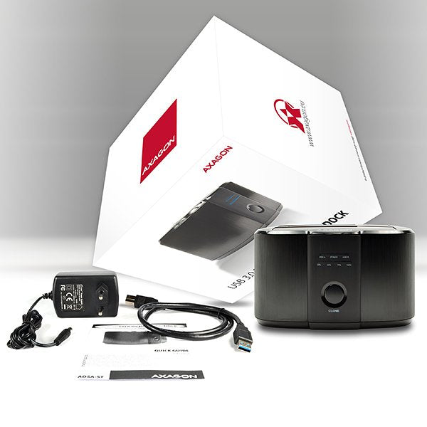EAN 8595247903082 - Axagon ADSA-ST base de conexión para disco duro USB 3.2 Gen 1 (3.1 Gen 1) Type-B Negro imagen 4