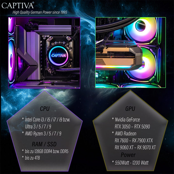 EAN 4046373986639 - CAPTIVA PC Highend Gaming R89-663 R9 9800X3D 32GB/1TB SSD RTX 5070Ti Win 11 AMD Ryzen™ 7 DDR5-SDRAM imagen 7