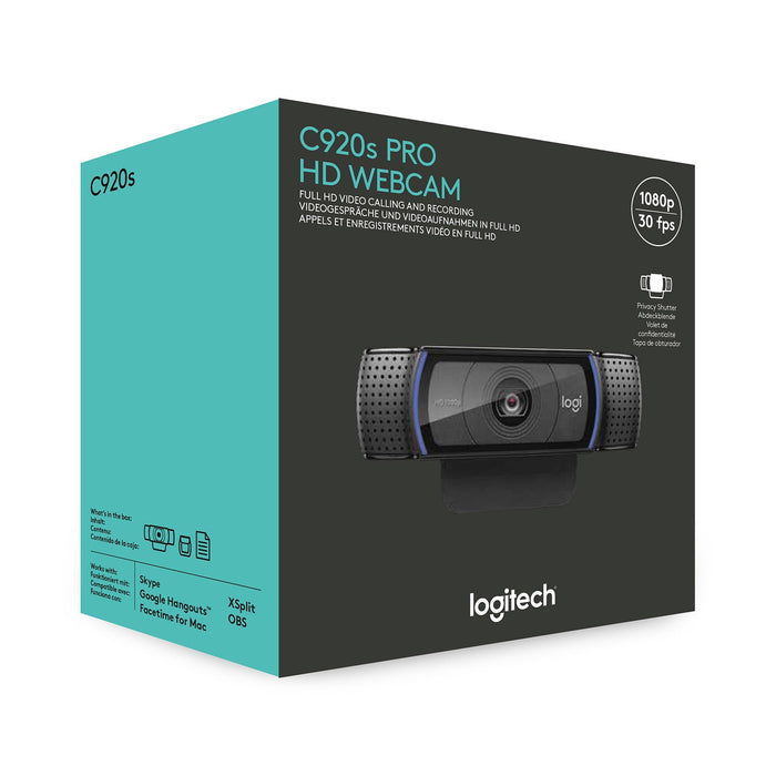 EAN 5099206082199 - Logitech 960-001252 cámara web 1920 x 1080 Pixeles USB Negro imagen 7