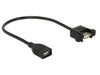 EAN 4043619851058 - DeLOCK 0.25m 2xUSB2.0-A cable USB USB 2.0 0,25 m USB A 0,48 Gbit/s Negro imagen 1