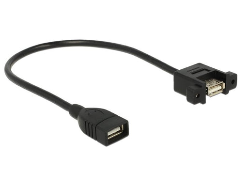 EAN 4043619851058 - DeLOCK 0.25m 2xUSB2.0-A cable USB USB 2.0 0,25 m USB A 0,48 Gbit/s Negro imagen 1