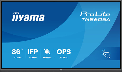 EAN 4948570127085 - iiyama TN8605A-B1AG pantalla de señalización Panel plano interactivo 2,17 m (85.6") 500 cd / m² 4K Ultra  imagen 2