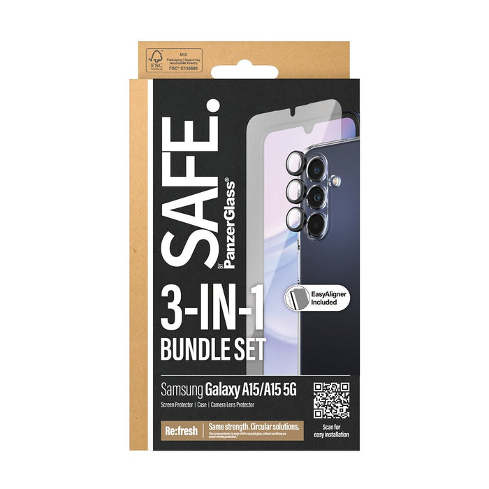 EAN 5711724256790 - PanzerGlass SAFE. by ® 3-in-1 Protection Bundle Samsung Galaxy A15 | A15 5G Protector de pantalla 1 pieza imagen 3