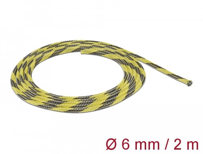 EAN 4043619207374 - DeLOCK 20737 pasacables Negro, Amarillo imagen 2