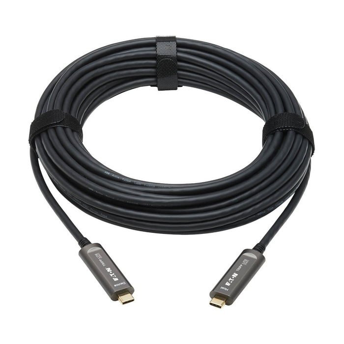 EAN 0037332275158 - Tripp Lite U420F-10M-D321 cable USB USB 3.2 Gen 2 (3.1 Gen 2) USB C 10 Gbit/s Negro, Gris imagen 2