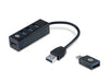 EAN 4015867223147 - Conceptronic HUBBIES04B hub de interfaz USB 3.2 Gen 1 (3.1 Gen 1) Type-A 5000 Mbit/s Negro imagen 1