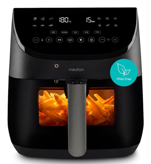 EAN 4061275240344 - MEDION MD 13060 Sencillo 6,6 L Independiente Freidora de aire caliente Negro imagen 1