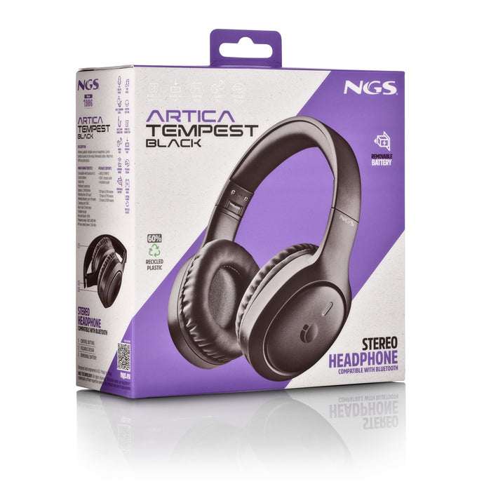 EAN 8435430628661 - NGS Artica Tempest Black Auriculares Inalámbrico y alámbrico Diadema Llamadas/Música USB Tipo C Bluetooth imagen 6