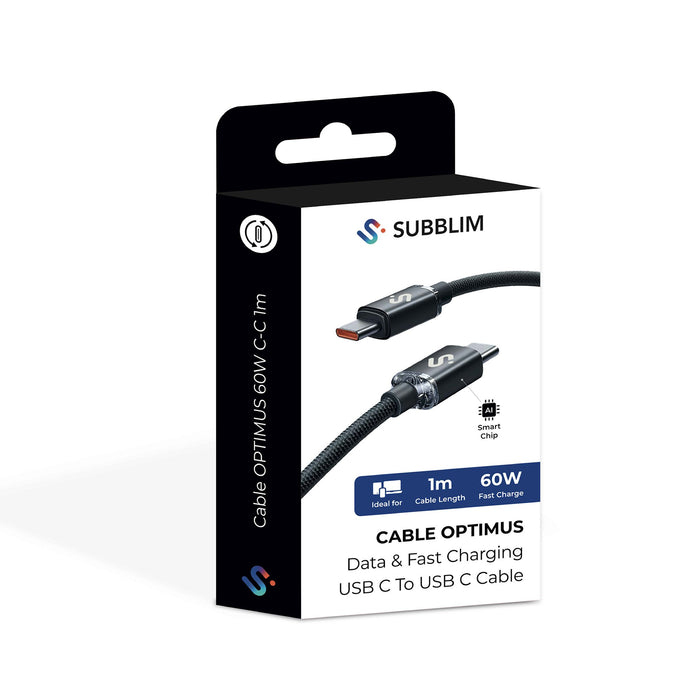 EAN 8436586743536 - SUBBLIM SUBCAB-C06001 cable USB USB 2.0 USB C Negro imagen 6