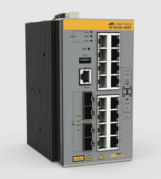 EAN 0767035225920 - Allied Telesis AT-IE340-20GP-980 switch Gestionado L3 Gigabit Ethernet (10/100/1000) Energía sobre Ethern imagen 1