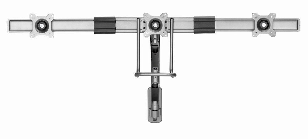 EAN 8716309127677 - Gembird Wall mounted adjustable monitor arm for 3 monitors imagen 3