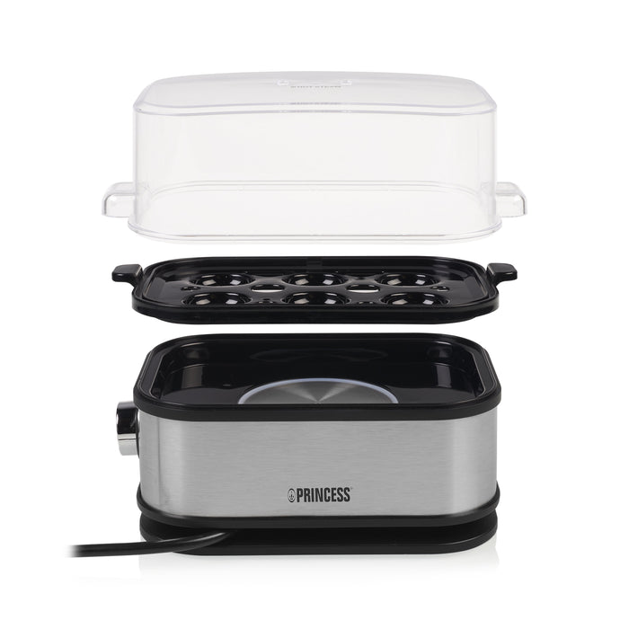 EAN 8712836962118 - Princess 01.262046.01.001 cuecehuevos 6 huevos 400 W Negro, Plata imagen 8