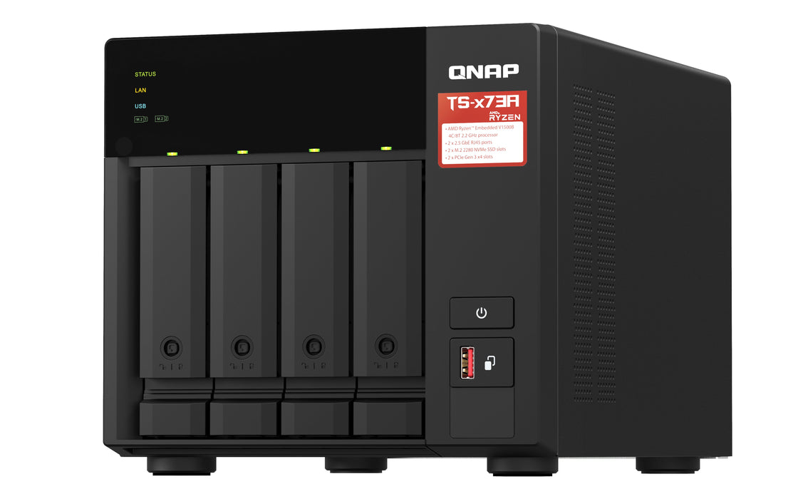 EAN 4711103084618 - QNAP TS-473A + QSW-1105-5T Bundle Pack NAS Torre Ryzen Embedded V1500B 8 GB DDR4 0 TB QNAP Turbo System N imagen 6