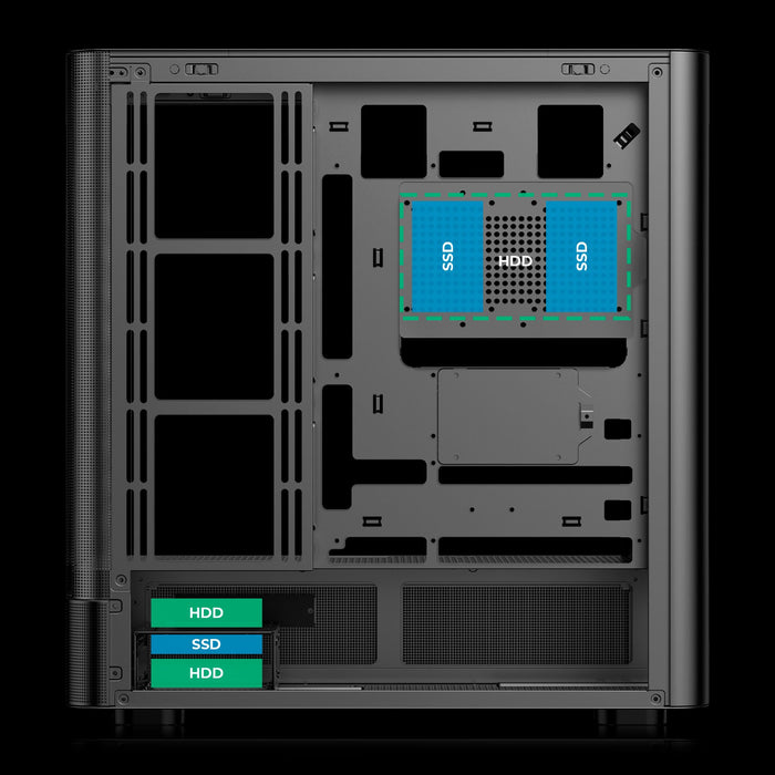 EAN 8436617921230 - ABYSM AB123801 carcasa de ordenador Escritorio Negro imagen 6