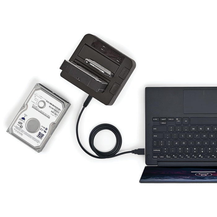 EAN 0065030861663 - StarTech.com SDOCK2U313 base de conexión para disco duro USB 3.2 Gen 2 (3.1 Gen 2) Type micro-B Negro imagen 5
