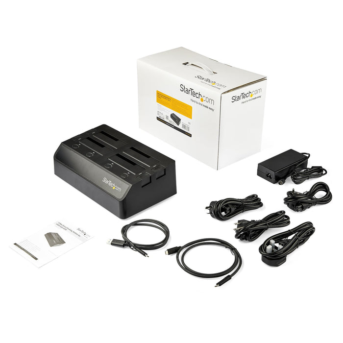 EAN 0065030870672 - StarTech.com SDOCK4U313 base de conexión para disco duro USB 3.2 Gen 2 (3.1 Gen 2) Type-C Negro imagen 5