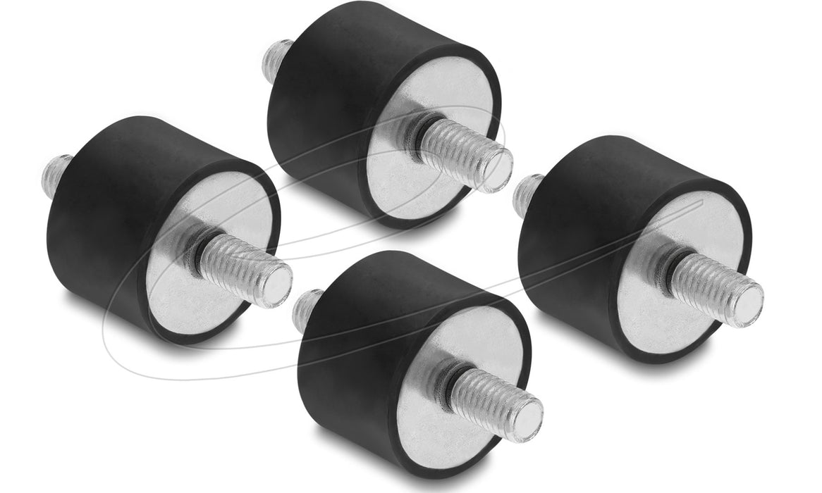 EAN 4043619608164 - DeLOCK 60816 kit de montaje Negro, Acero Acero, Caucho imagen 1