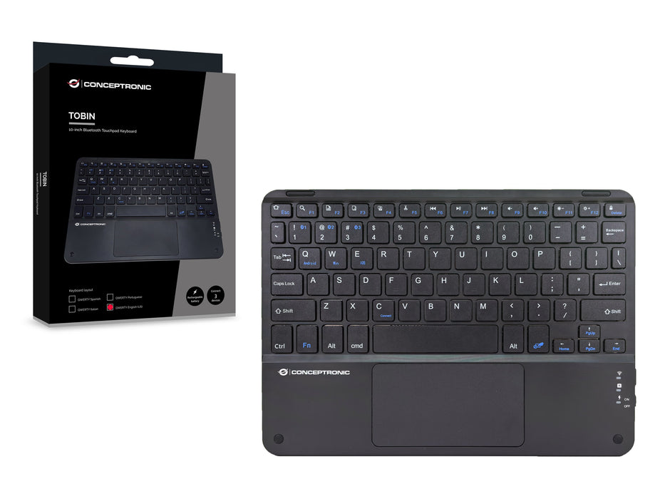 EAN 4015867238882 - Conceptronic TOBIN01BUS teclado Universal Bluetooth QWERTY Inglés de EE. UU. Negro imagen 5